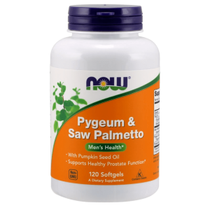 Now Foods Pygeum & Saw Palmetto - 120 Capsules