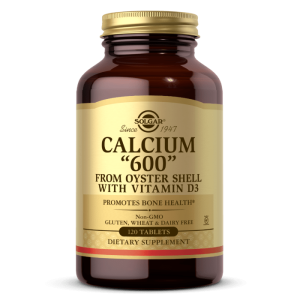 Solgar Calcium "600" (from Oyster Shell with Vitamin D3) - 120 Tablets