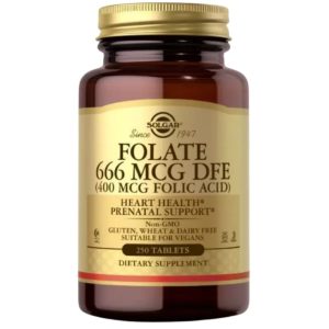 Solgar Folacin 400 mcg (Folic acid) - 250 Tablets