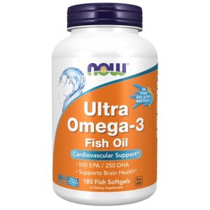 Now Foods Ultra Omega-3 Fish - 180 Softgels