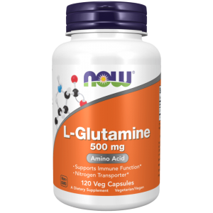 Now Foods L-Glutamine 500 mg - 120 Veg Capsules