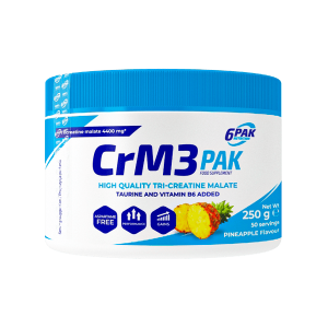 6PAK CrM3 PAK Creatine Powder, Pineapple - 250 g