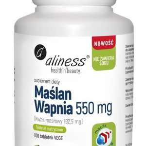 Aliness Calcium Butyrate 550 mg (Sodium Free) - 100 Tablets