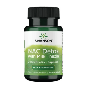 Swanson NAC Detox with Milk Thistle - 60 Capsules
