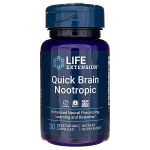 Life Extension Quick Brain Nootropic - 30 Veg Capsules