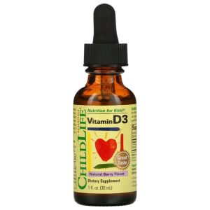 ChildLife Vitamin D3 500 IU for Children, Berry - 30 ml