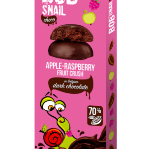 Bob Snail Choco Apple and Raspberry Snack in Dark Chocolate - 30 g