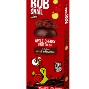 Bob Snail Choco Apple and Cherry Snack in Dark Chocolate - 30 g