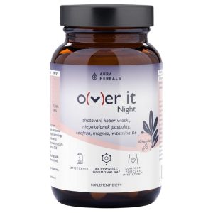 Aura Herbals Over It Night, Comfort During Menstruation - 60 Capsules