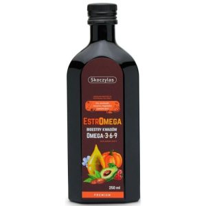 Skoczylas Estromega, Bioesters of Omega 3-6-9 Premium Acids, Raspberry - 250 ml