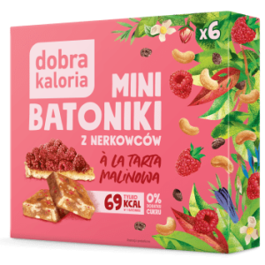 Dobra Kaloria Mini Cashew Bars with Raspberry Tart Flavour - 6x17 g