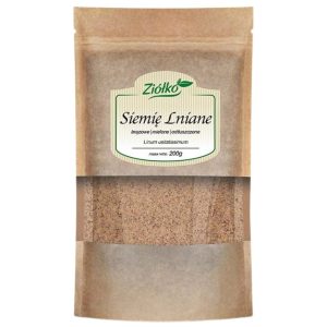 Ziółko Brown Flaxseed, Ground, Defatted - 200 g