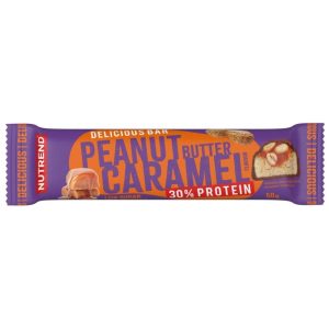 Nutrend Delicious Bar, Caramel and Peanuts - 50 g