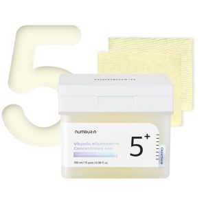 Numbuzin No.5+ Brightening Pads with Vitamins and Niacinamide - 70 pieces