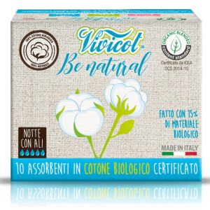 Vivicot Night Pads with Wings Be natural - 10 pieces