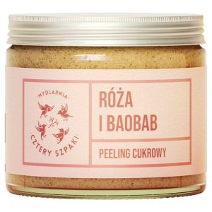 Cztery Szpaki Rose and Baobab Body Scrub - 250 ml