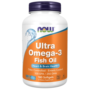 Now Foods Ultra Omega-3, 500 EPA / 250 DHA - 180 Softgels