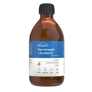 Vitaler's Norwegian Cod Liver Oil Omega-3 D3, Orange - 250 ml