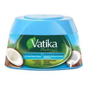 Vatika Hair Styling Cream with Coconut, Henna and Almonds - 210 ml