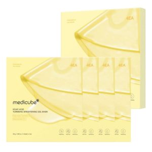 Medicube Kojic Acid Turmeric Brightening Face Mask - 4 Pieces