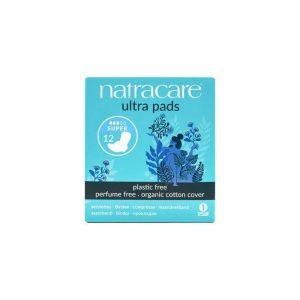 Natracare Ecological Sanitary Pads with Wings Ultra Super - 12 pieces