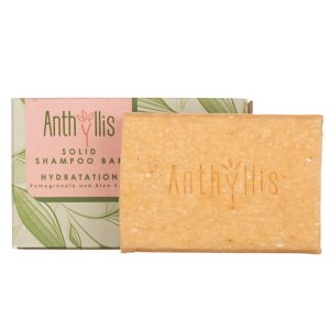 Anthyllis Moisturising Bar Shampoo, Pomegranate and Aloe Vera Extract - 80 g