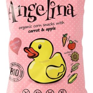 McLloyd's Little Angel Angelina Corn Crisps, Carrot and Apple - 4x15 g