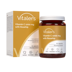 Vitaler's Vitamin C with Rosehip 1000 mg - 60 Capsules