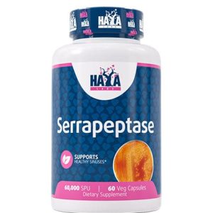 Haya Labs Serrapeptase 60000 SPU - 60 Veg Capsules