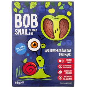 Bob Snail Apple & Blueberry Snack with No Added Sugar - 60 g