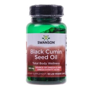 Swanson Black Cumin Seed Oil 500 mg - 60 Capsules