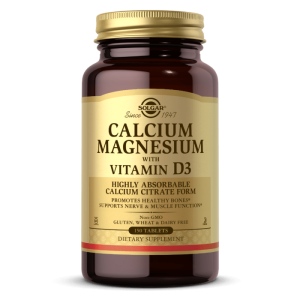 Solgar Calcium Magnesium with Vitamin D3 - 150 Tablets