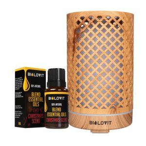 Bilovit Ultrasonic Diffuser + Christmas Scent Essential Oil Set